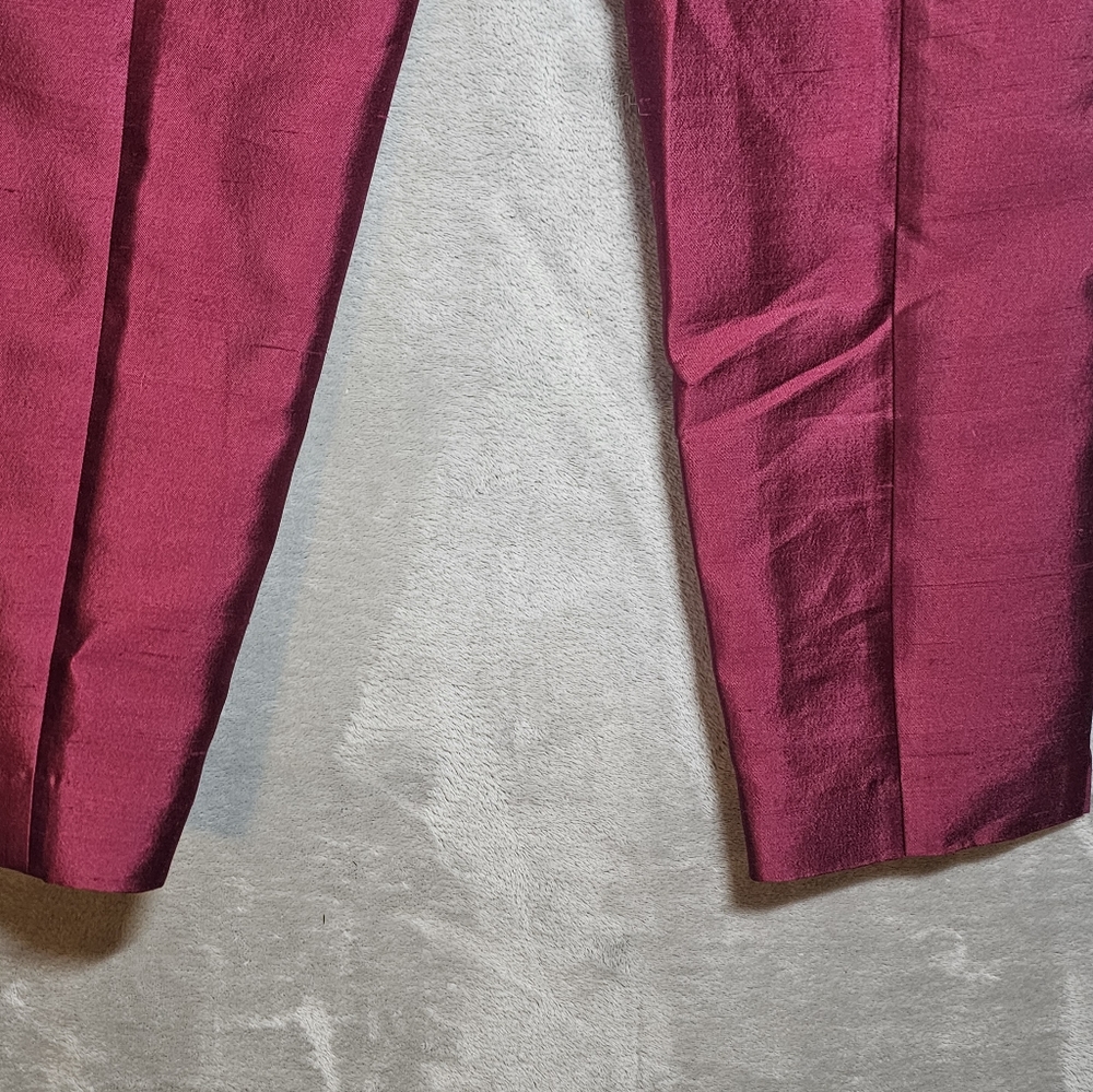 Talbots Women's Lightweight Red Dress Pants 12P Hidden‎ Zipper NWT. - Picture 12 of 15